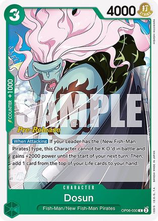 Dosun (OP06-030) - Wings of the Captain Pre-Release Cards