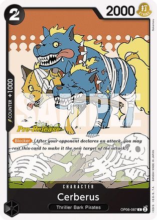 (OP06-087) Cerberus - Wings of the Captain Pre-Release Cards Normal