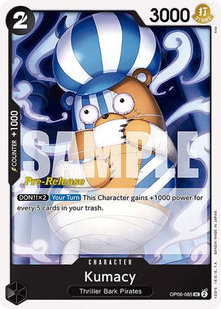 Kumacy (OP06-085) - Wings of the Captain Pre-Release Cards