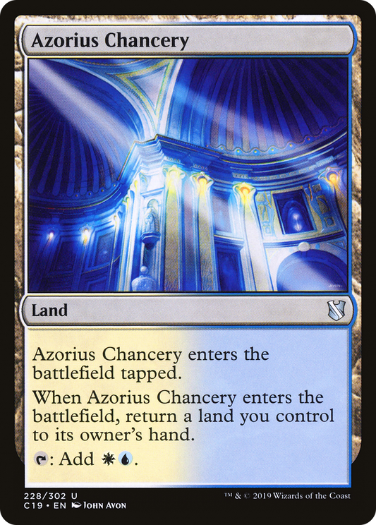 Azorius Chancery (C19-228) - Commander 2019