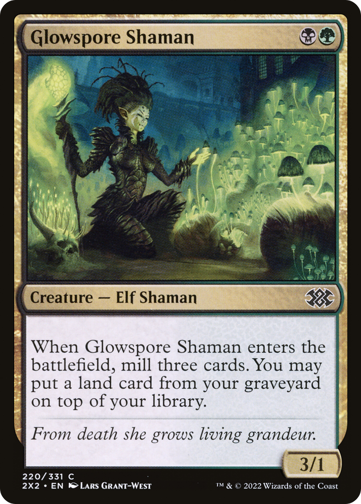 Glowspore Shaman (2X2-220) - Double Masters 2022