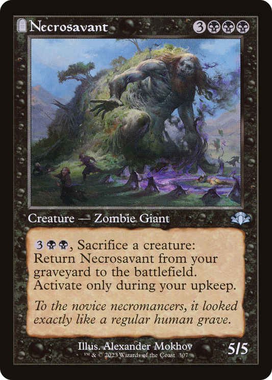 Necrosavant (Retro Frame) (DMR-307) - Dominaria Remastered: (tombstone) Foil