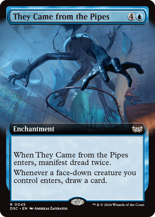 They Came from the Pipes (DSC-045) - Duskmourn: House of Horror Commander: (Extended Art) Foil