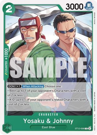 (ST12-006) Yosaku & Johnny - Starter Deck 12: Zoro and Sanji Normal