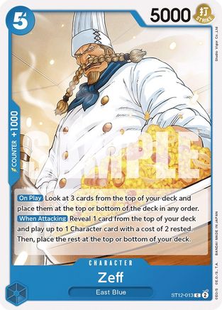 (ST12-013) Zeff - Starter Deck 12: Zoro and Sanji Normal