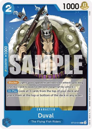 (ST12-014) Duval - Starter Deck 12: Zoro and Sanji Normal