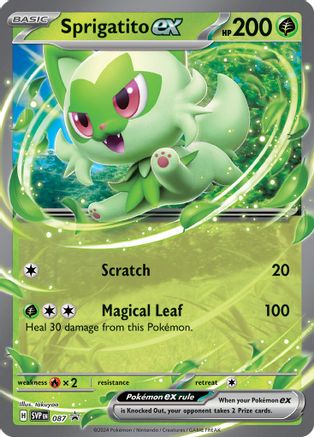 Sprigatito ex (87) - SV Scarlet & Violet Promo Cards Holofoil - Promo