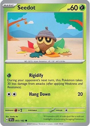 Seedot (3/162) - SV05 Temporal Forces Reverse Holofoil - Common