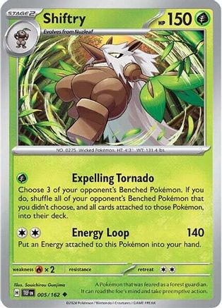 Shiftry (5/162) - SV05 Temporal Forces Reverse Holofoil - Uncommon