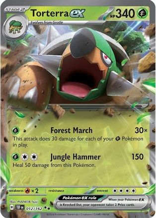 Torterra ex 12 - SV05 Temporal Forces Reverse Holofoil