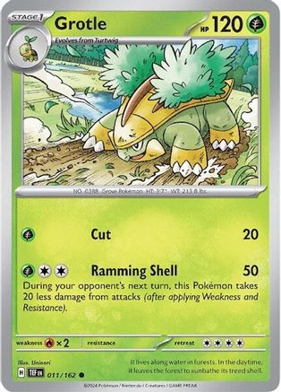 Grotle (11/162) - SV05 Temporal Forces Reverse Holofoil - Common