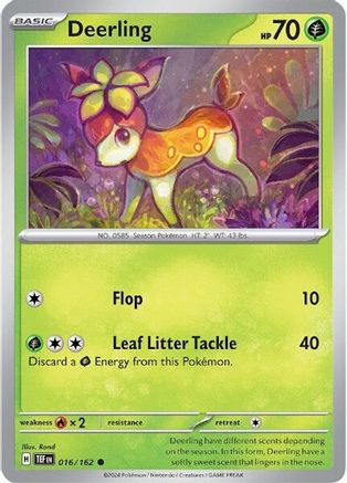 Deerling 16 - SV05 Temporal Forces Reverse Holofoil