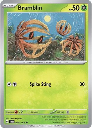 Bramblin (20/162) - SV05 Temporal Forces Reverse Holofoil - Common