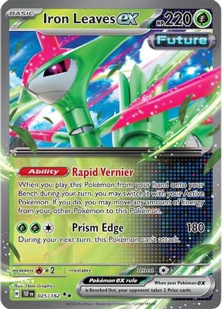 Iron Leaves ex (25/162) - SV05 Temporal Forces Holofoil - Double Rare