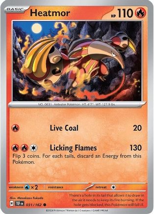 Heatmor (31/162) - SV05 Temporal Forces Reverse Holofoil - Common
