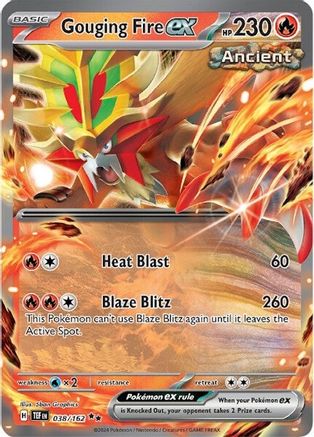 Gouging Fire ex (38/162) - SV05 Temporal Forces Holofoil - Double Rare
