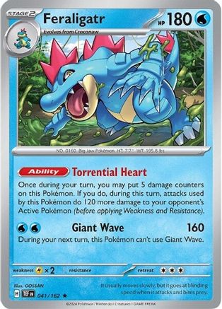 Feraligatr 41 - SV05 Temporal Forces Holofoil