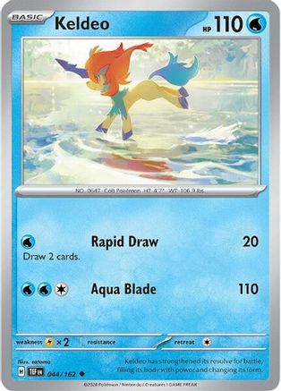 Keldeo 44 - SV05 Temporal Forces Reverse Holofoil