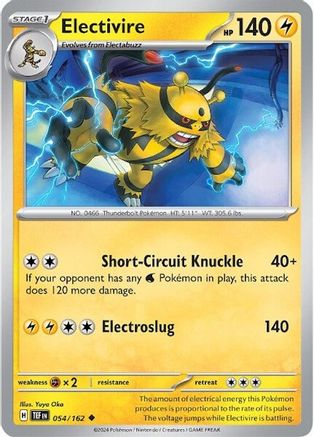 Electivire 54 - SV05 Temporal Forces Reverse Holofoil