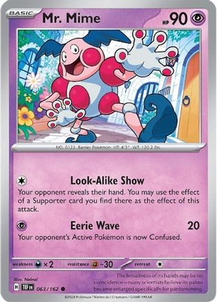 Mr. Mime (63/162) - SV05 Temporal Forces Reverse Holofoil - Common