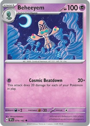 Beheeyem - 074/162 - SV05 Temporal Forces Reverse Holofoil - Uncommon