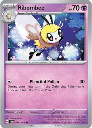 Ribombee (76/162) - SV05 Temporal Forces Reverse Holofoil - Uncommon