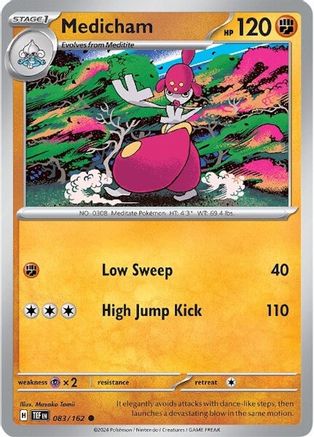 Medicham (83/162) - SV05 Temporal Forces Reverse Holofoil - Common