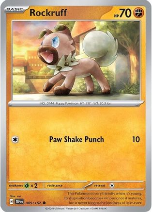 Rockruff (89/162) - SV05 Temporal Forces  - Common