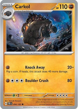 Carkol (94/162) - SV05 Temporal Forces Reverse Holofoil - Common