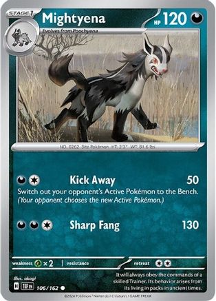 Mightyena 106 - SV05 Temporal Forces Reverse Holofoil