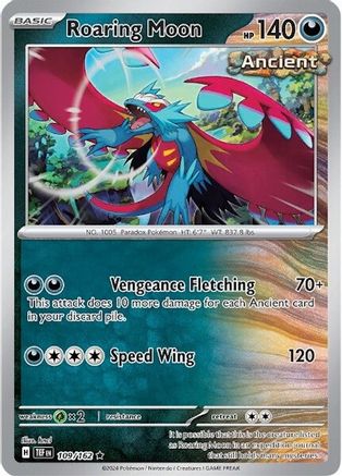Roaring Moon (109/162) - SV05 Temporal Forces Reverse Holofoil - Rare