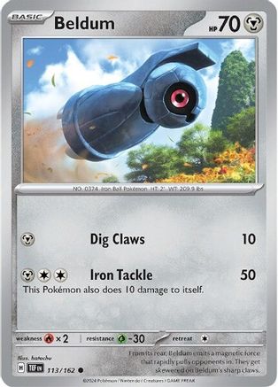 Beldum (113/162) - SV05 Temporal Forces Reverse Holofoil - Common