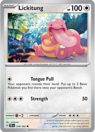 Lickitung 124 - SV05 Temporal Forces Reverse Holofoil