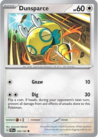 Dunsparce 128 - SV05 Temporal Forces Reverse Holofoil