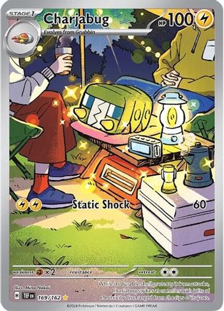 Charjabug (169/162) - SV05 Temporal Forces Holofoil - Illustration Rare