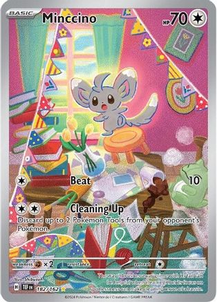 Minccino (182/162) - SV05 Temporal Forces Holofoil - Illustration Rare