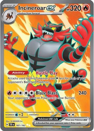 Incineroar ex 187 - SV05 Temporal Forces Holofoil