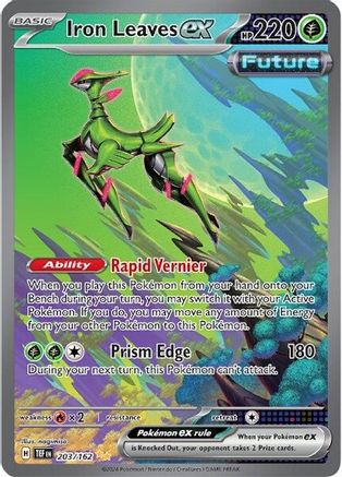 Iron Leaves ex (203/162) - SV05 Temporal Forces Holofoil - Special Illustration Rare