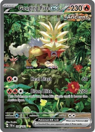Gouging Fire ex (204/162) - SV05 Temporal Forces Holofoil - Special Illustration Rare