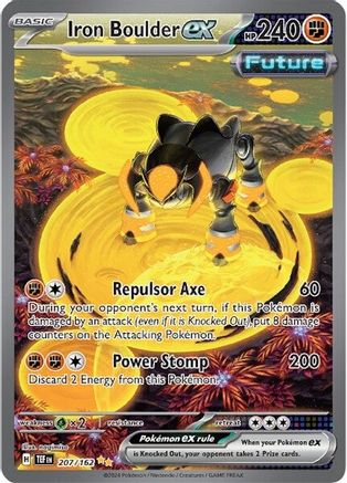 Iron Boulder ex (207/162) - SV05 Temporal Forces Holofoil - Special Illustration Rare