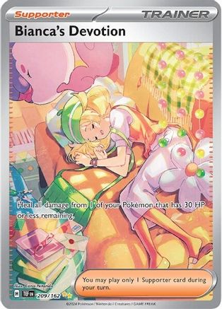 Bianca's Devotion - 209/162  - SV05 Temporal Forces Holofoil - Special Illustration Rare