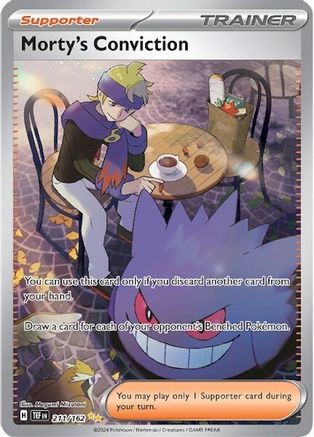 Morty's Conviction (211/162) - SV05 Temporal Forces Holofoil - Special Illustration Rare