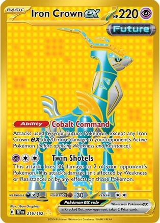 Iron Crown ex (216/162) - SV05 Temporal Forces Holofoil - Hyper Rare