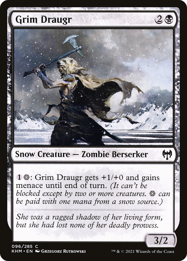 Grim Draugr (KHM-096) - Kaldheim: (snow) Foil