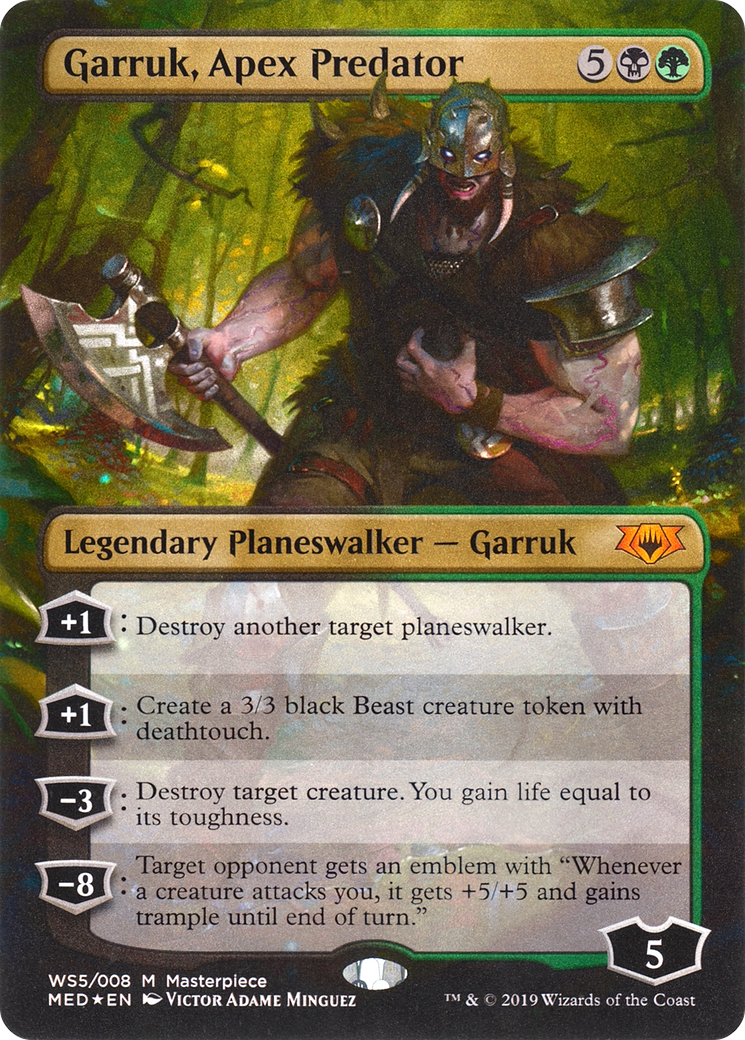 Garruk, Apex Predator (MED-WS5) - Mythic Edition (Borderless) Foil