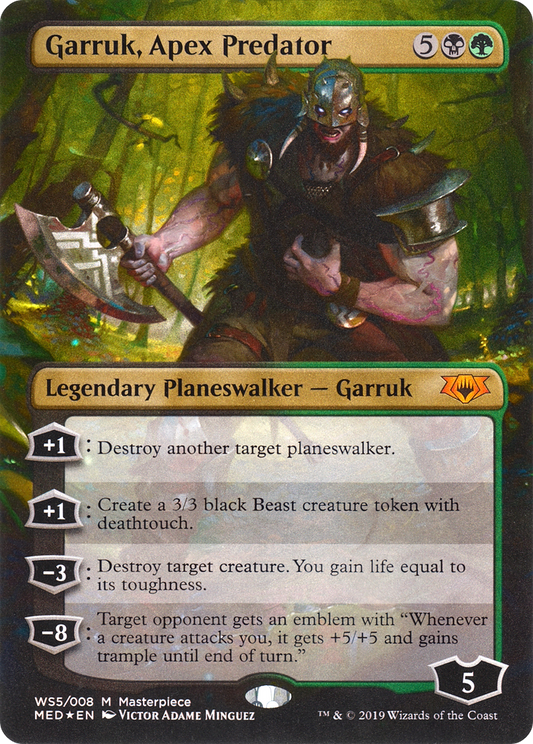 Garruk, Apex Predator (MED-WS5) - Mythic Edition (Borderless) Foil