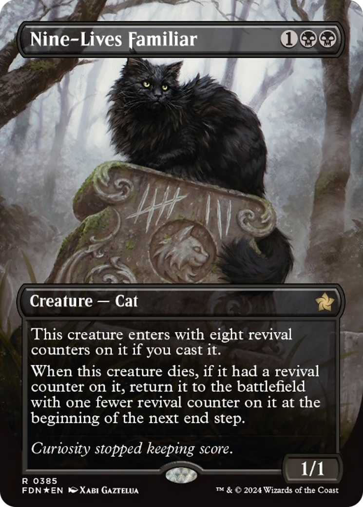 Nine-Lives Familiar (FDN-385) - Foundations (Borderless) Foil