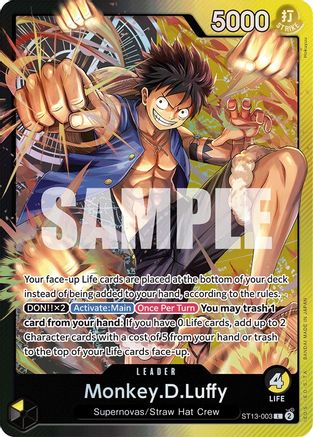 Monkey.D.Luffy (003) (ST13-003) - Ultra Deck: The Three Brothers Foil