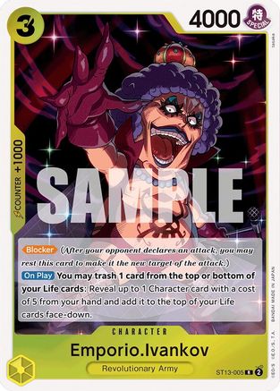 Emporio.Ivankov (ST13-005) - Ultra Deck: The Three Brothers Foil