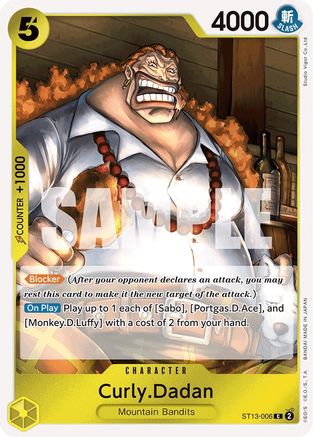 Curly.Dadan (ST13-006) - Ultra Deck: The Three Brothers Foil